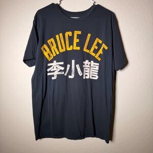 Vintage out of print rare BRUCE LEE black roots of fight t shirt size large